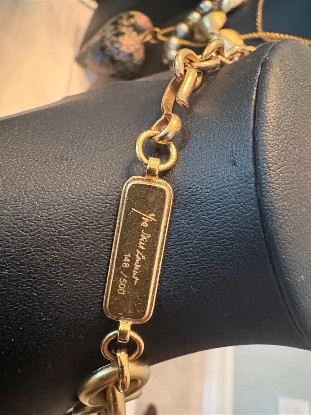 Vintage Watermelon Glass Bold Chain | YSL - Limited Edition